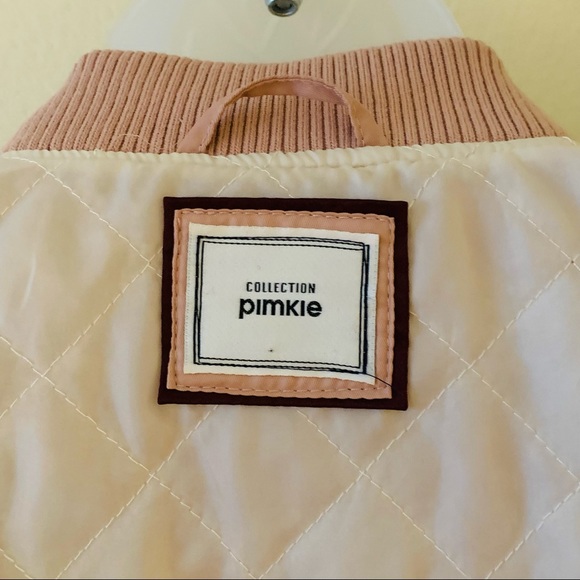 NWOT RARE - Pimkie - Rose Colored Satin Bomber Jacket - Sz. S - Picture 8 of 11